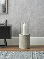 Pacific Lifestyle Grey Metal and Clear Glass Small - Image 1 of 5