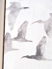 Pacific Lifestyle 3 Pack White Birds Canvases Wall Art With Natural Frames - Image 5 of 7