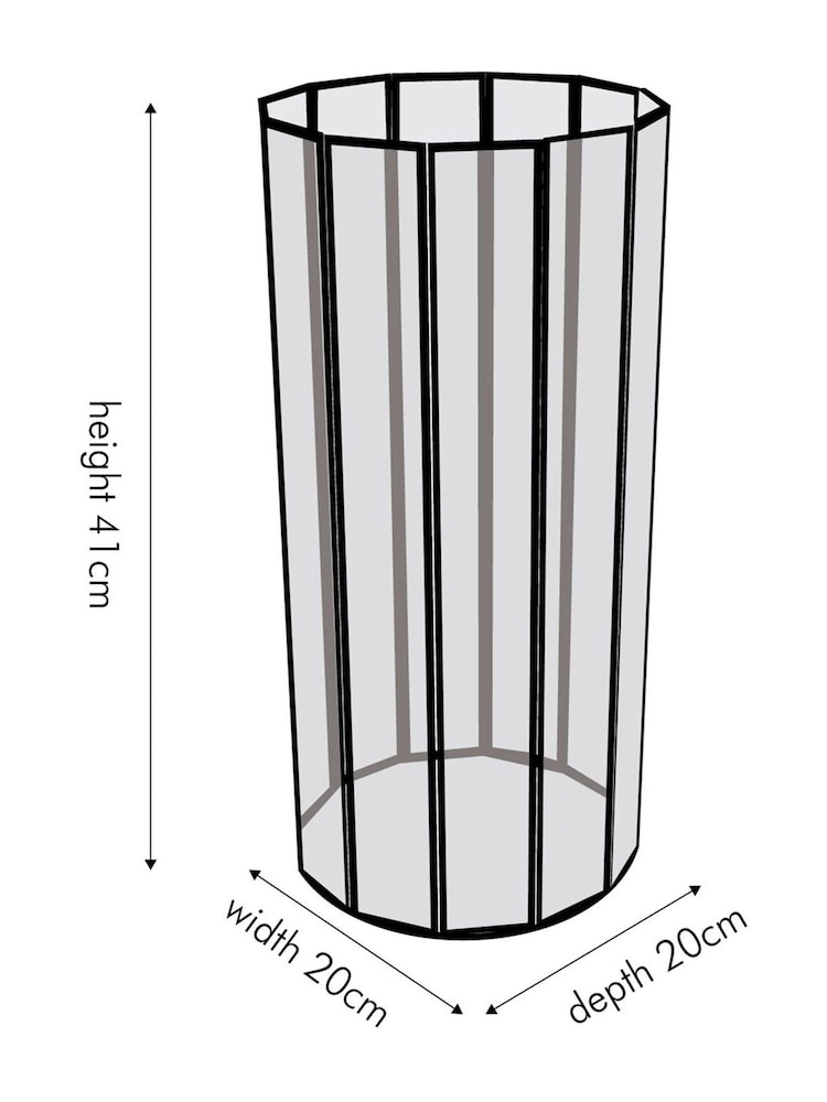 Pacific Lifestyle Brass Tall Glass Panelled Hurricane - Image 8 of 8