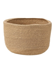 Pacific Lifestyle Natural Seagrass Round Basket - Image 5 of 8