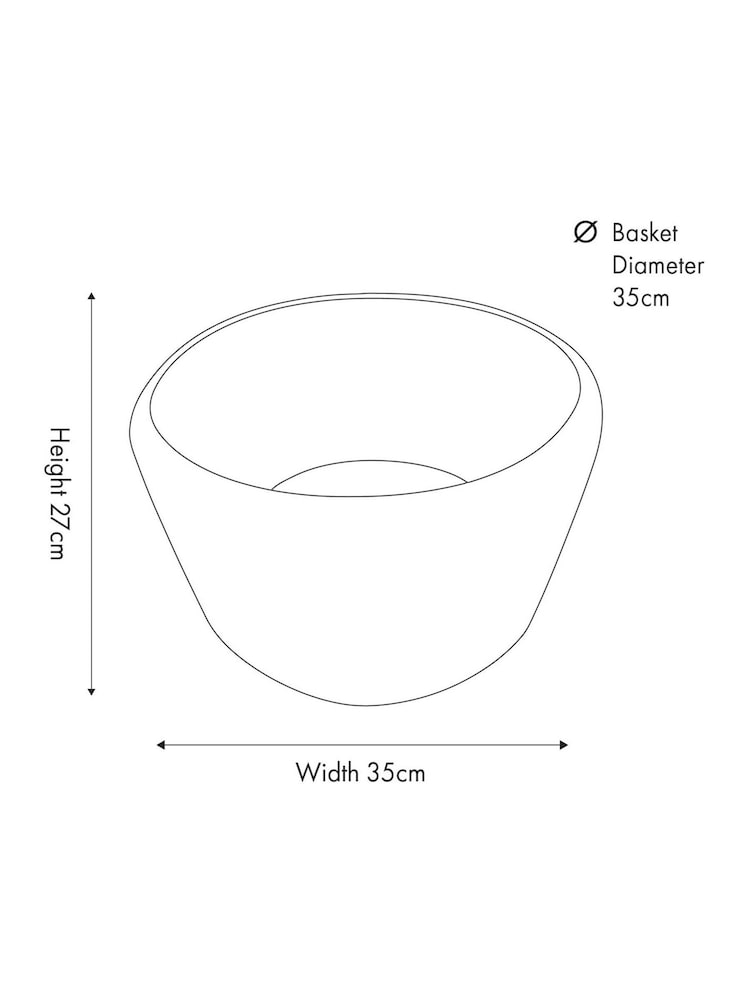Pacific Lifestyle Natural Seagrass Round Basket - Image 8 of 8