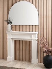 Pacific Lifestyle Black Metal Slim Frame Wide Arch Wall Mirror - Image 1 of 6