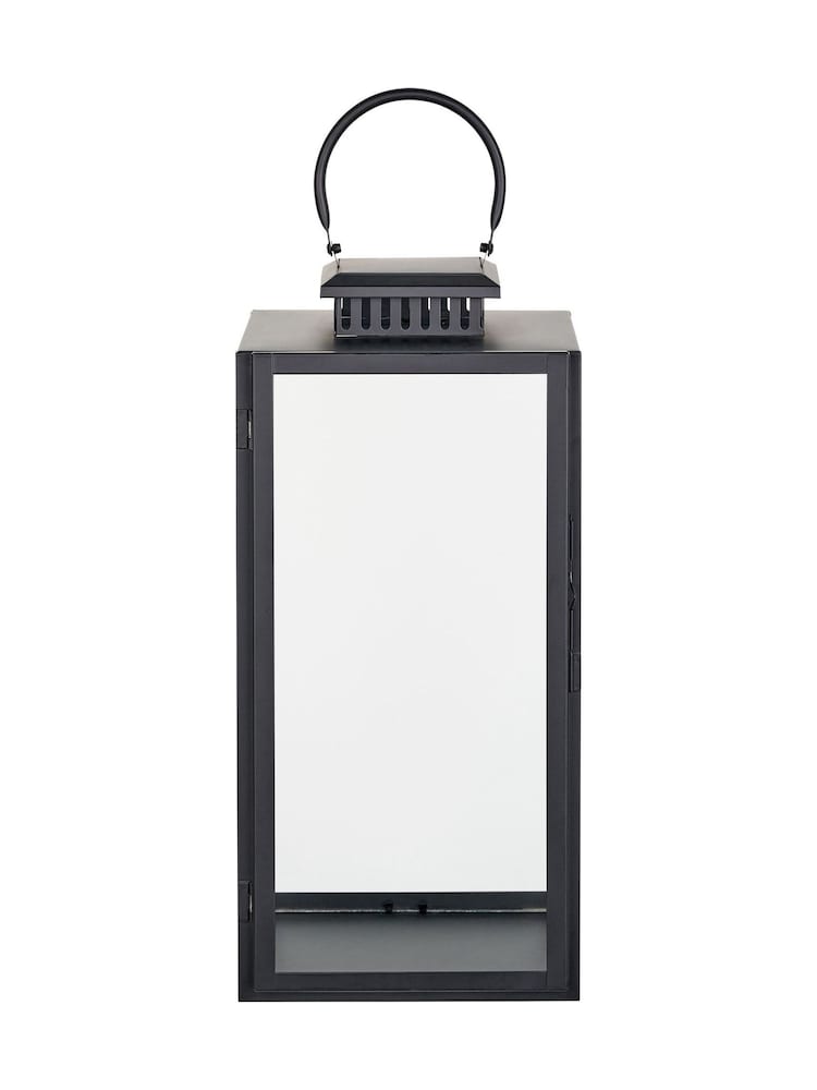 Pacific Lifestyle Black Glass Rectangular Large Lantern - Image 4 of 4