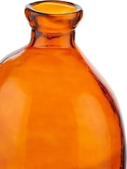 Pacific Lifestyle Orange Irregular Shaped Glass Tall Vase - Image 6 of 6