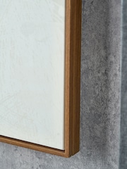 Pacific Lifestyle Terracotta Abstract Square Canvas with Oak Effect Frame - Image 3 of 6