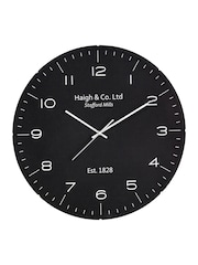 Pacific Lifestyle Black Dome Glass Wall Clock - Image 2 of 5