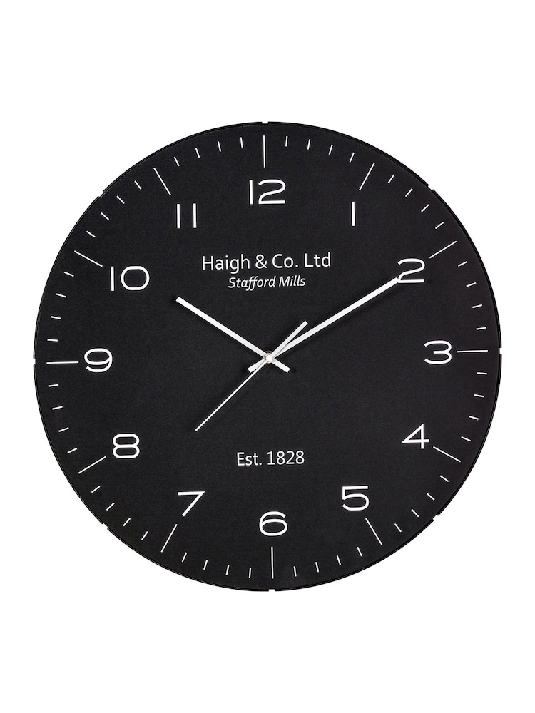 Pacific Lifestyle Black Dome Glass Wall Clock - Image 2 of 5