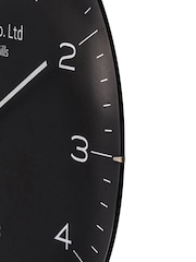 Pacific Lifestyle Black Dome Glass Wall Clock - Image 4 of 5