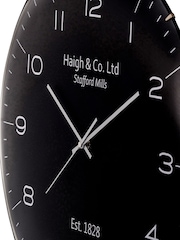 Pacific Lifestyle Black Dome Glass Wall Clock - Image 5 of 5