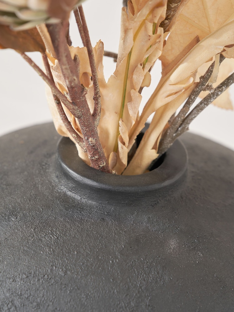 Pacific Lifestyle Black Fibrestone Decorative Vase - Image 2 of 5