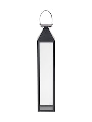 Pacific Lifestyle Black Glass Tall Large Lantern - Image 6 of 6