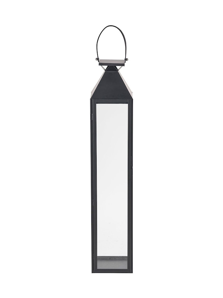 Pacific Lifestyle Black Glass Tall Large Lantern - Image 6 of 6