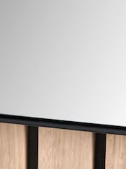 Pacific Lifestyle Black Metal Slim Frame Tall Arch Wall Mirror - Image 2 of 6