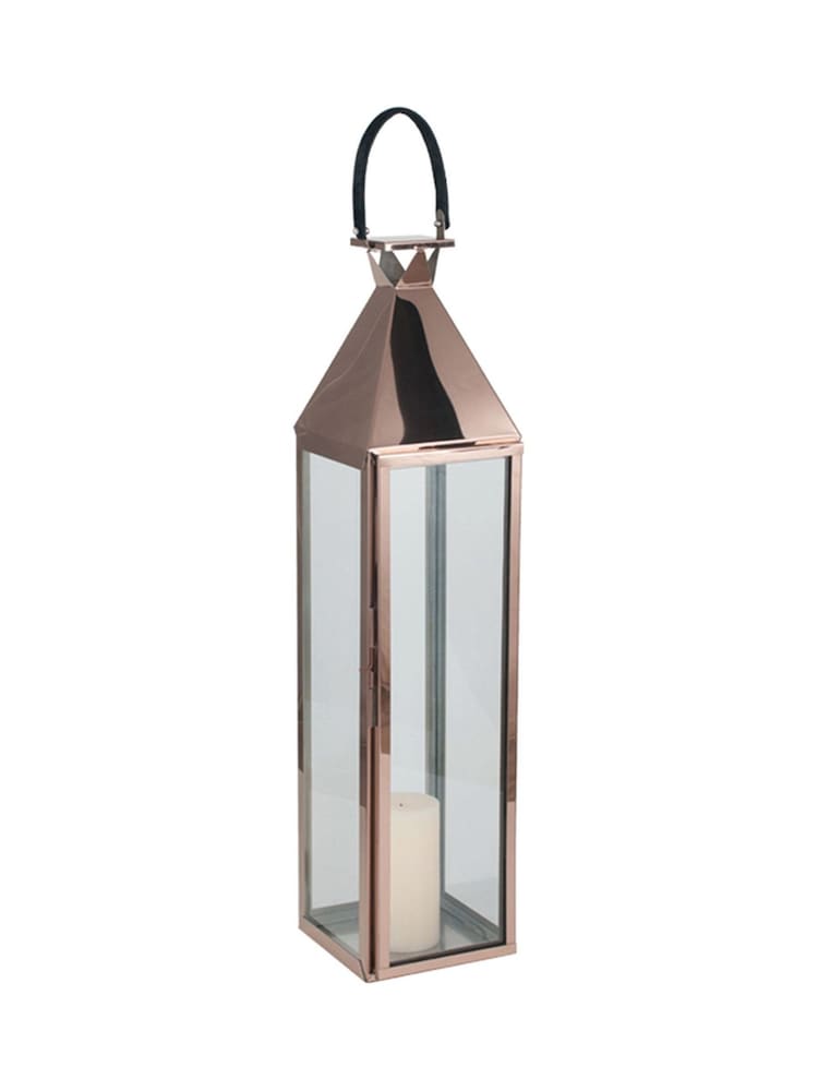 Pacific Lifestyle Copper Glass Large Lantern - Image 2 of 2