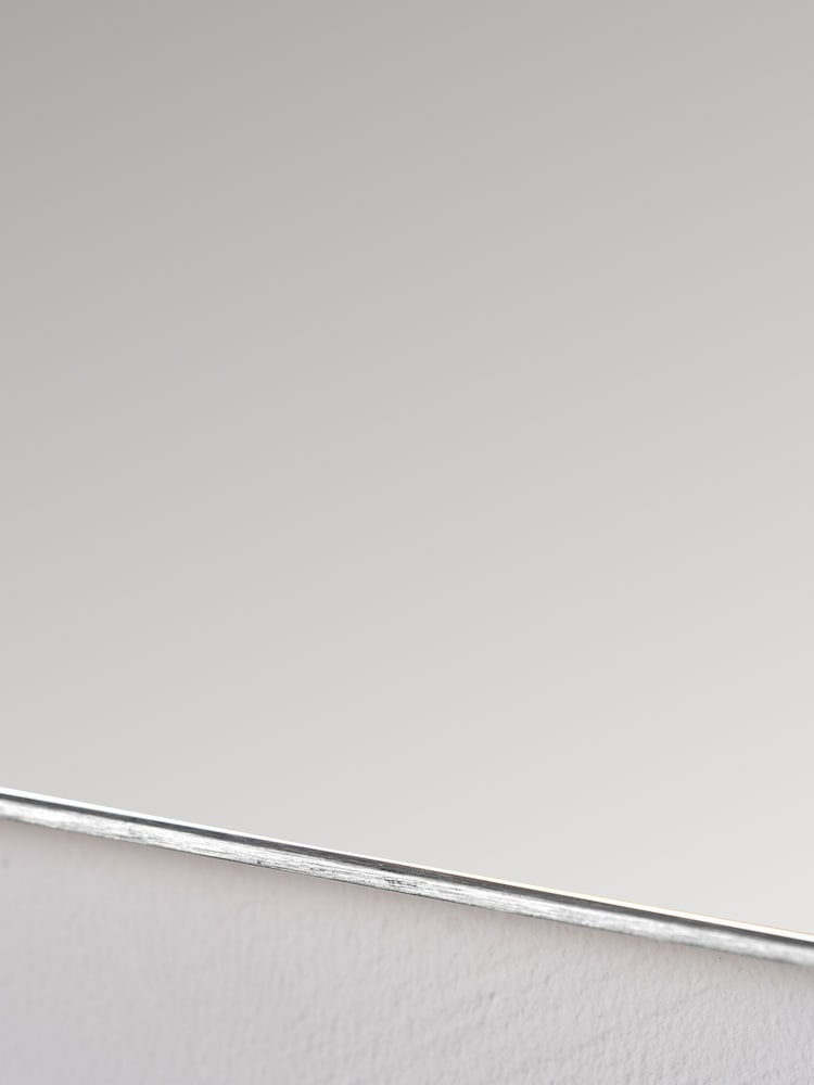 Pacific Lifestyle Silver Metal Slim Frame Wide Arch Wall Mirror - Image 2 of 6