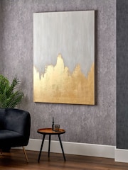 Pacific Lifestyle White Abstract Frameless Canvas - Image 1 of 5