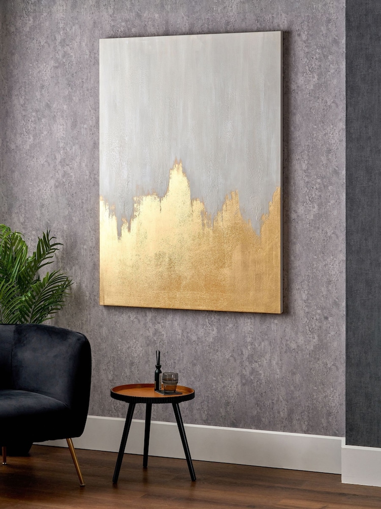 Pacific Lifestyle White Abstract Frameless Canvas - Image 1 of 5