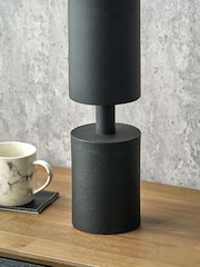Pacific Lifestyle Black Metal Pillar Candle Large - Image 3 of 5