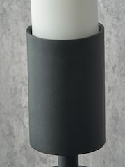 Pacific Lifestyle Black Metal Pillar Candle Large - Image 4 of 5