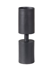 Pacific Lifestyle Black Metal Pillar Candle Large - Image 5 of 5