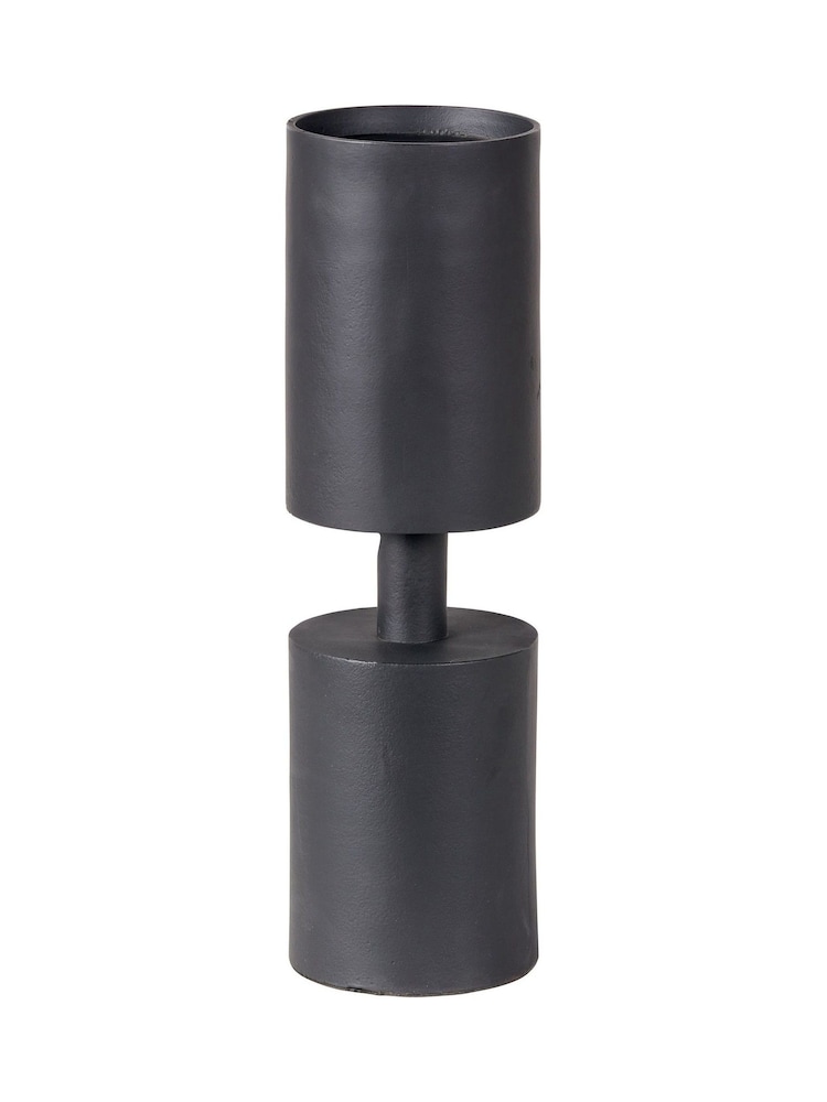 Pacific Lifestyle Black Metal Pillar Candle Large - Image 5 of 5