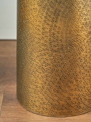 Pacific Lifestyle Antique Brass Metal and Clear Glass Small - Image 5 of 6