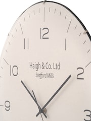Pacific Lifestyle Cream Dome Glass Wall Clock - Image 4 of 5