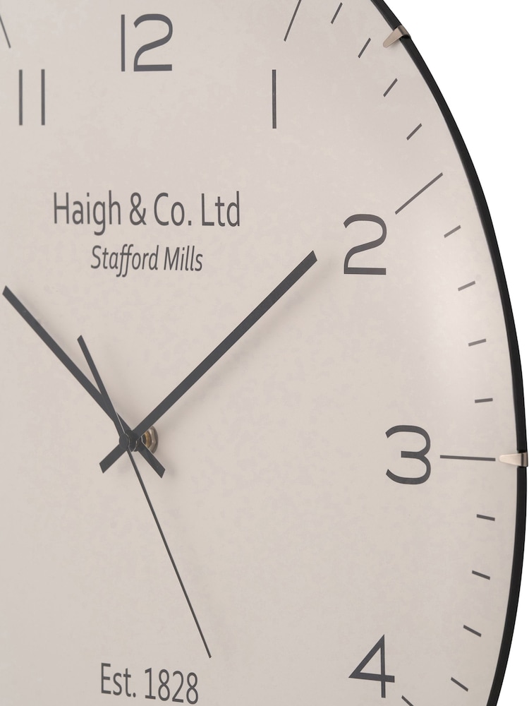 Pacific Lifestyle Cream Dome Glass Wall Clock - Image 5 of 5