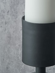 Pacific Lifestyle Black Metal Pillar Candle Small - Image 4 of 5