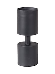Pacific Lifestyle Black Metal Pillar Candle Small - Image 5 of 5