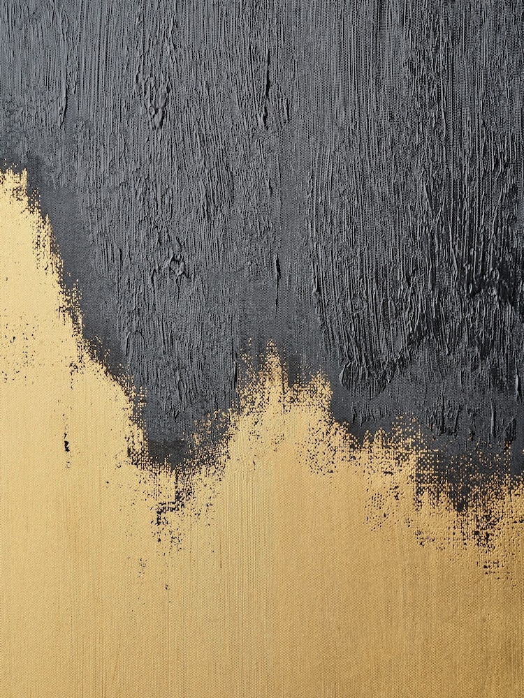 Pacific Lifestyle Black Abstract Frameless Canvas - Image 2 of 6