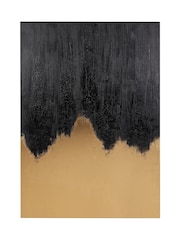 Pacific Lifestyle Black Abstract Frameless Canvas - Image 6 of 6
