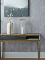 Pacific Lifestyle Silver Glass Rectangular Large Lantern - Image 1 of 5