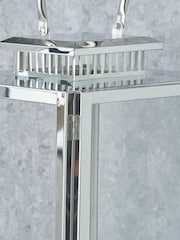 Pacific Lifestyle Silver Glass Rectangular Large Lantern - Image 4 of 5