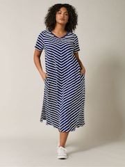 Evans Jersey Slub 100% Cotton Dress - Image 1 of 5