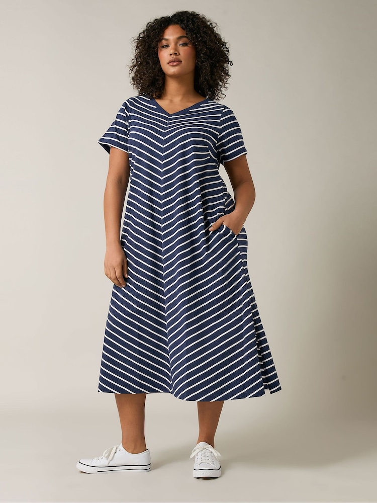 Evans Jersey Slub 100% Cotton Dress - Image 2 of 5