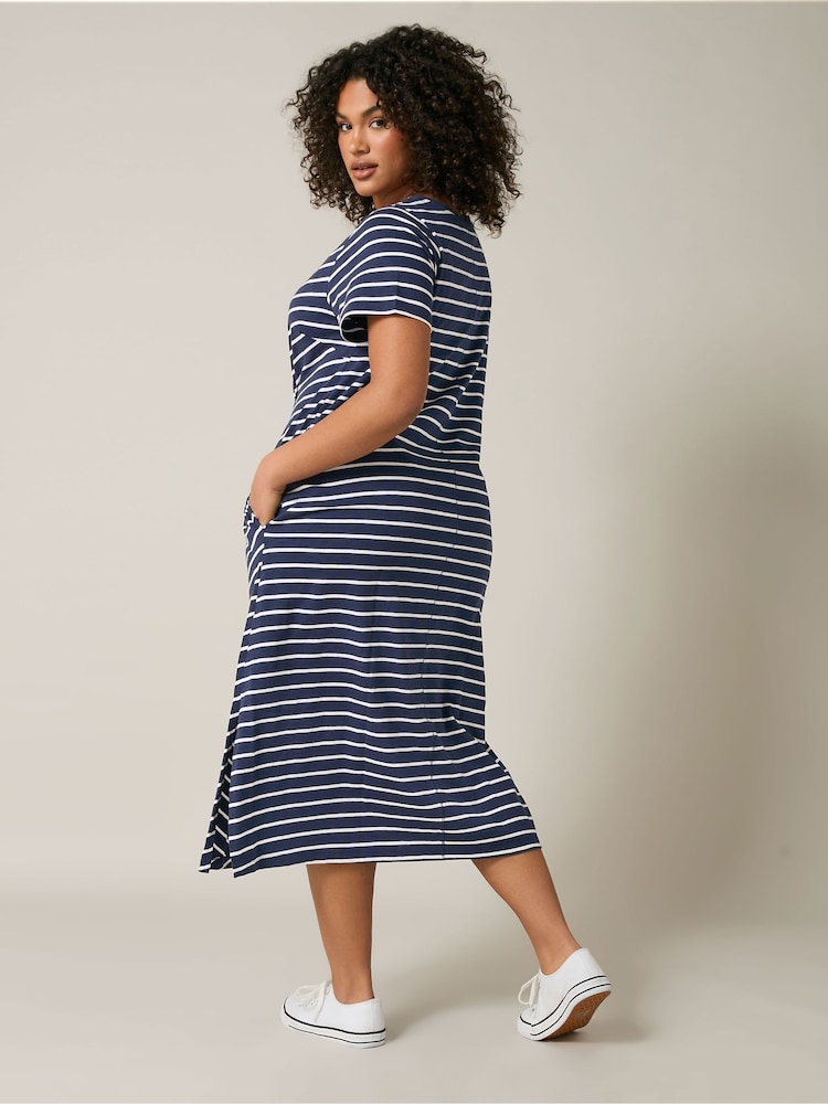 Evans Jersey Slub 100% Cotton Dress - Image 3 of 5