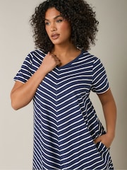 Evans Jersey Slub 100% Cotton Dress - Image 4 of 5