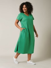 Evans Jersey Slub 100% Cotton Dress - Image 1 of 5