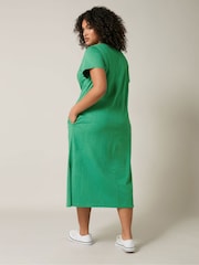 Evans Jersey Slub 100% Cotton Dress - Image 3 of 5