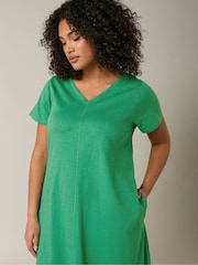 Evans Jersey Slub 100% Cotton Dress - Image 4 of 5