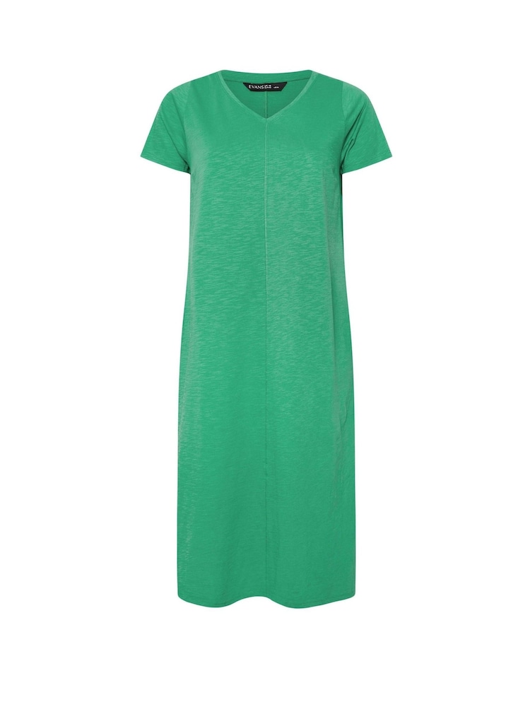 Evans Jersey Slub 100% Cotton Dress - Image 5 of 5