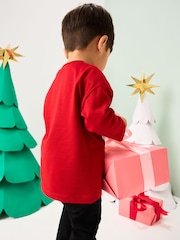 Red Christmas Mickey Mouse Long Sleeve T-Shirt (3mths-8yrs) - Image 3 of 8
