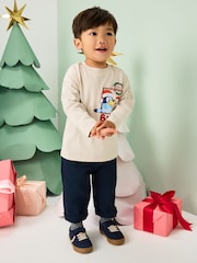 Cream Christmas Long Sleeve T-Shirt (12mths-8yrs) - Image 3 of 3