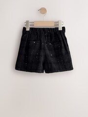 Black Check Shorts (3-16yrs) - Image 2 of 4