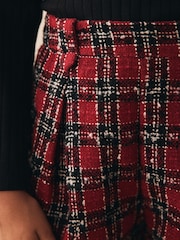 Red Pleat Front Shorts (3-16yrs) - Image 4 of 4