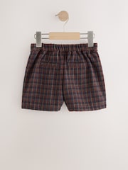 Brown Check Pleat Front Shorts (3-16yrs) - Image 5 of 8