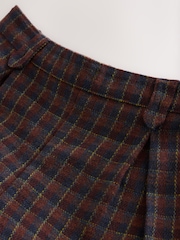 Brown Check Pleat Front Shorts (3-16yrs) - Image 6 of 8