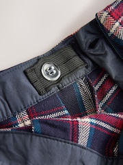 Navy Pleated Check Skirt (3-16yrs) - Image 4 of 5