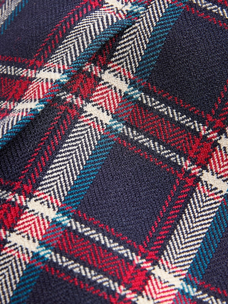 Navy Pleated Check Skirt (3-16yrs) - Image 5 of 5 Navy Pleated Check Skirt (3-16yrs) - Image 5 of 5